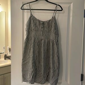 Sonoma goods for life sz Large mini dress black and white check